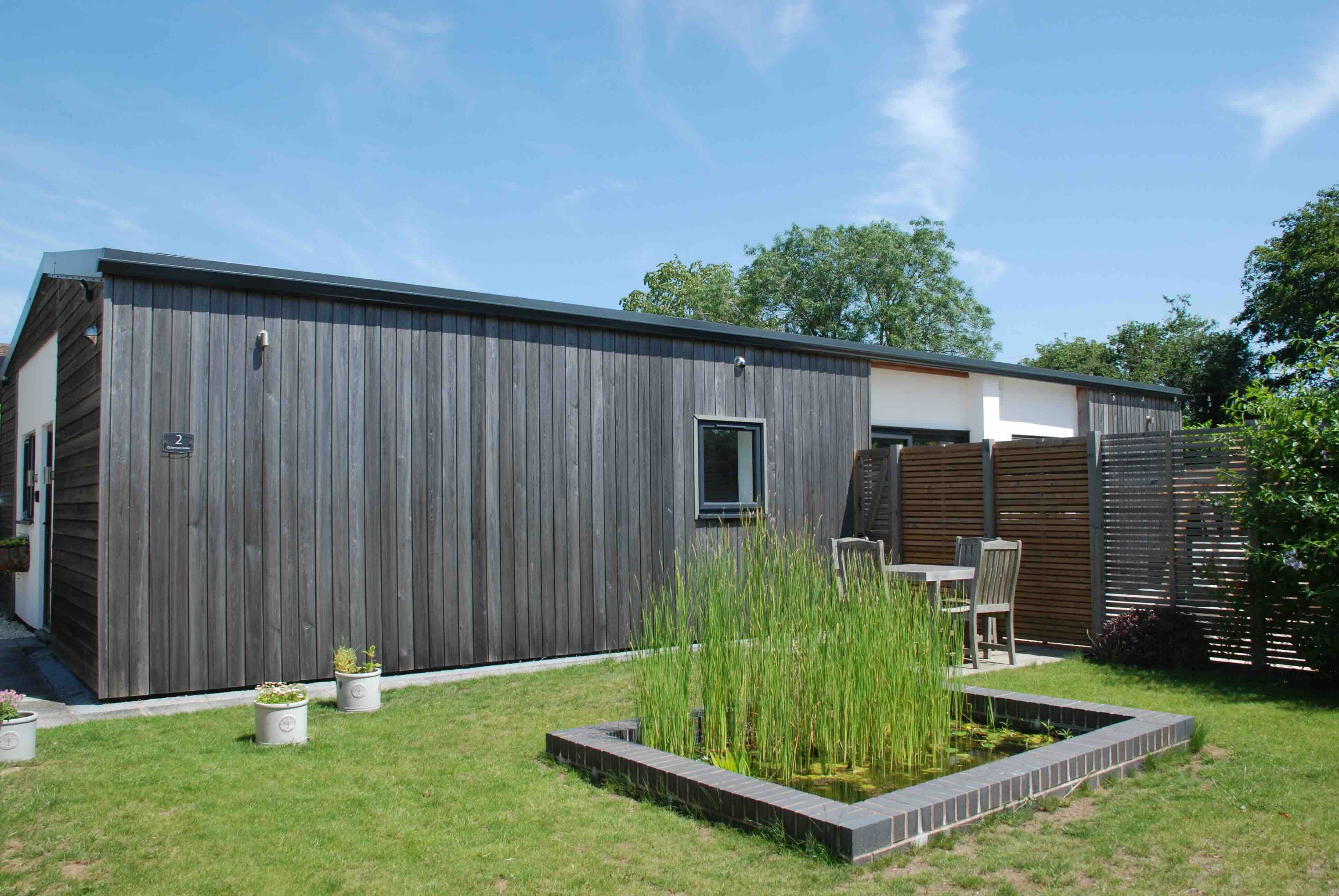 Oldwyche Barns garden and exterior