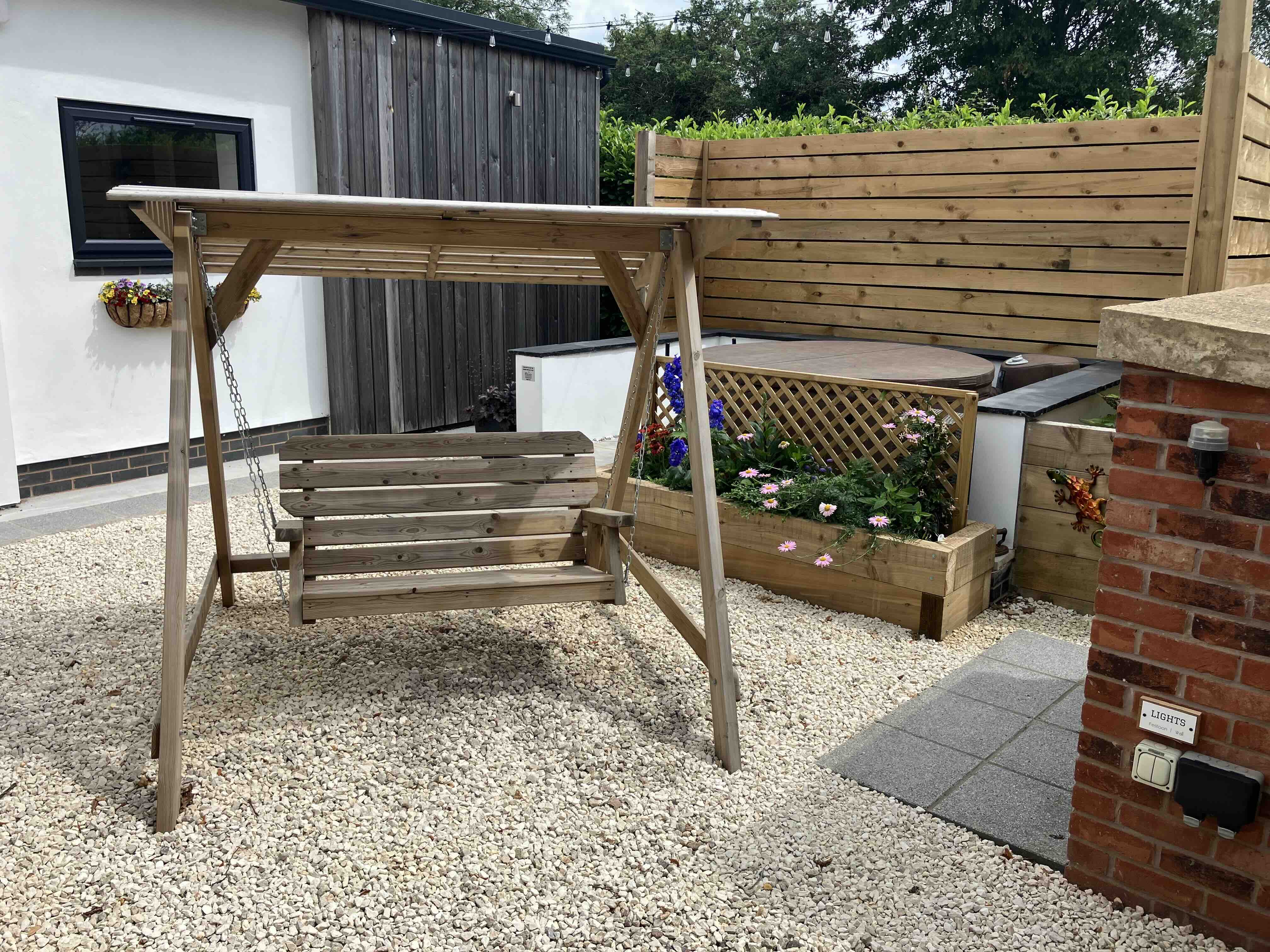 Hot tub area